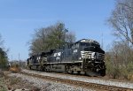 NS 4599 leads two other AC44C6M's and 350 